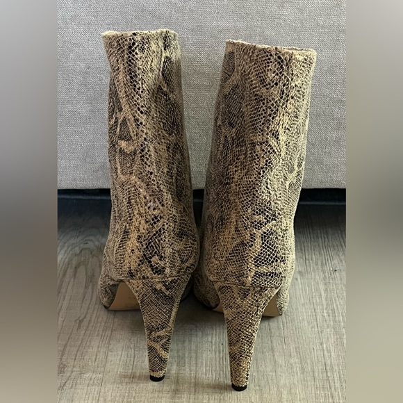 Express Asymmetrical Snakeskin Boot - Picture 3 of 9